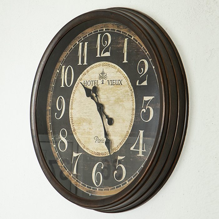 ESTHETI home Roloi Toixou Plastiko Antike Kafe/Mpez F61x7.8cm 753-12014